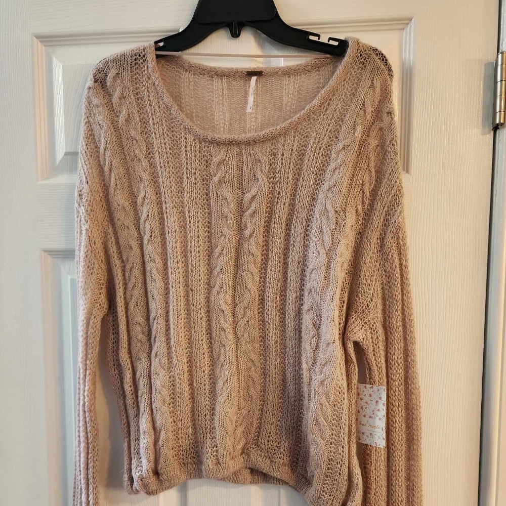 Free People  (Blush) Pull Over sweater